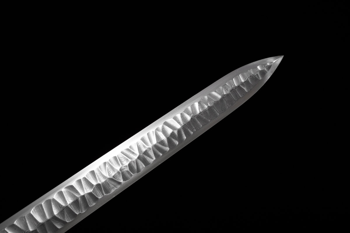 Chinesische Schwerter, Han-Schwert (汉剑), Damast-Optik, Hammerschlagmuster