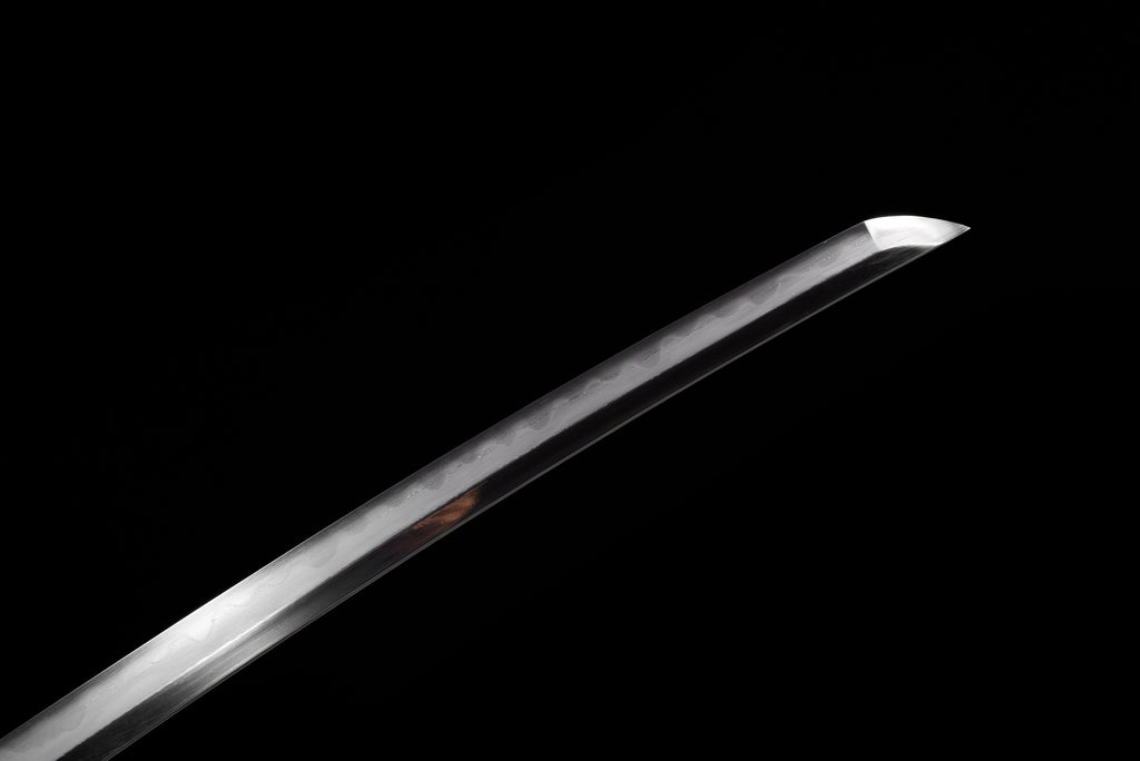 Handgefertigtes Tachi-Schwert mit Full-Tang-Klinge aus echtem Damaststahl und echtem Hamon, 48 Zoll, echtes Katana-Schwert