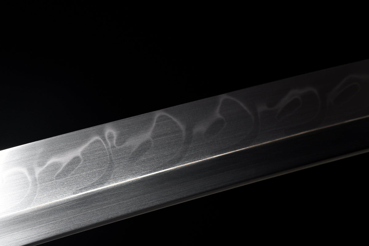 Handgefertigtes Tachi-Schwert mit durchgehender T10-Stahlklinge, echtem Hamon und Full-Tang-Konstruktion, 41 Zoll, echtes Katana-Schwert
