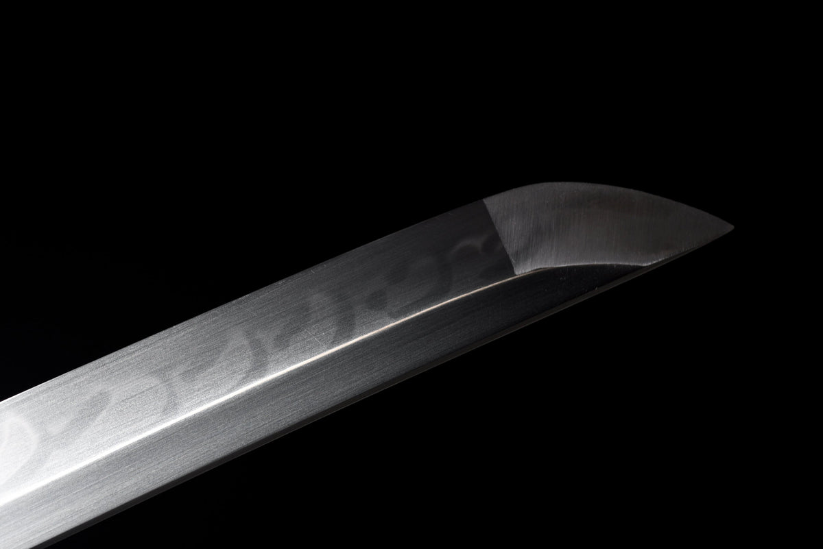 Handgefertigtes Tachi-Schwert mit durchgehender T10-Stahlklinge, echtem Hamon und Full-Tang-Konstruktion, 41 Zoll, echtes Katana-Schwert