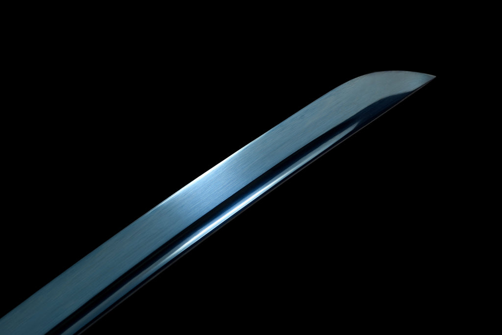 Handgefertigtes Full-Tang-Katana, 1095 Kohlenstoffstahl, blaue Klinge, 41 Zoll, echtes Katana-Schwert