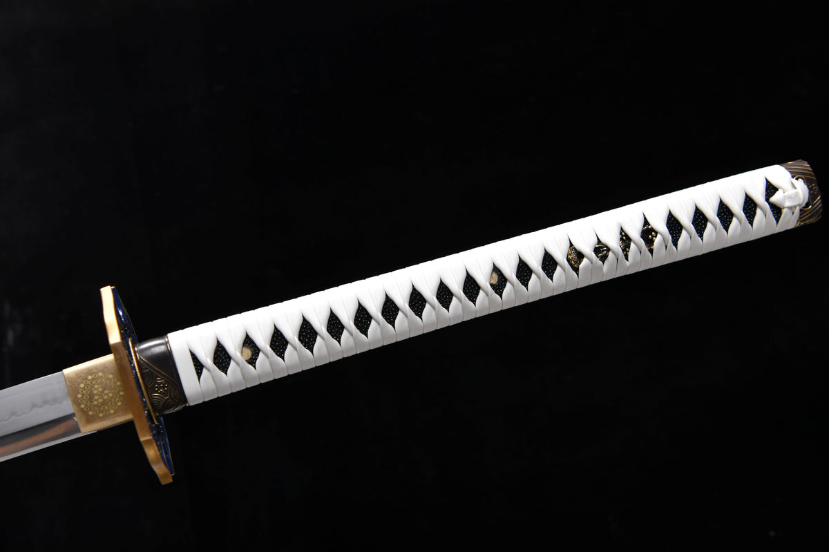 Handgefertigte Anime-Fanartikel, 51-Zoll-Langschwert aus gehärtetem T10-Stahl mit Kreuzschliff, graues Wildschwert-Samuraischwert – Devil May Cry Five Enma-Schwert (Yamato)
