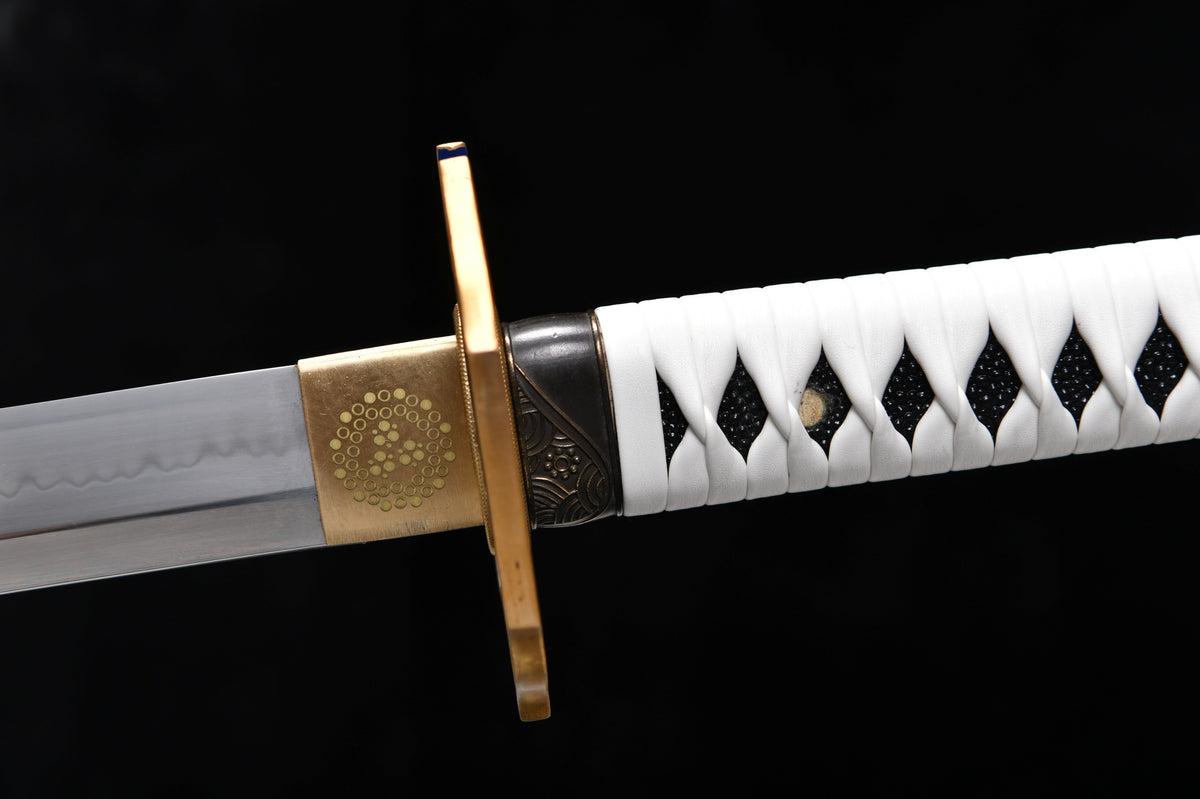 Handgefertigte Anime-Fanartikel, 51-Zoll-Langschwert aus gehärtetem T10-Stahl mit Kreuzschliff, graues Wildschwert-Samuraischwert – Devil May Cry Five Enma-Schwert (Yamato)