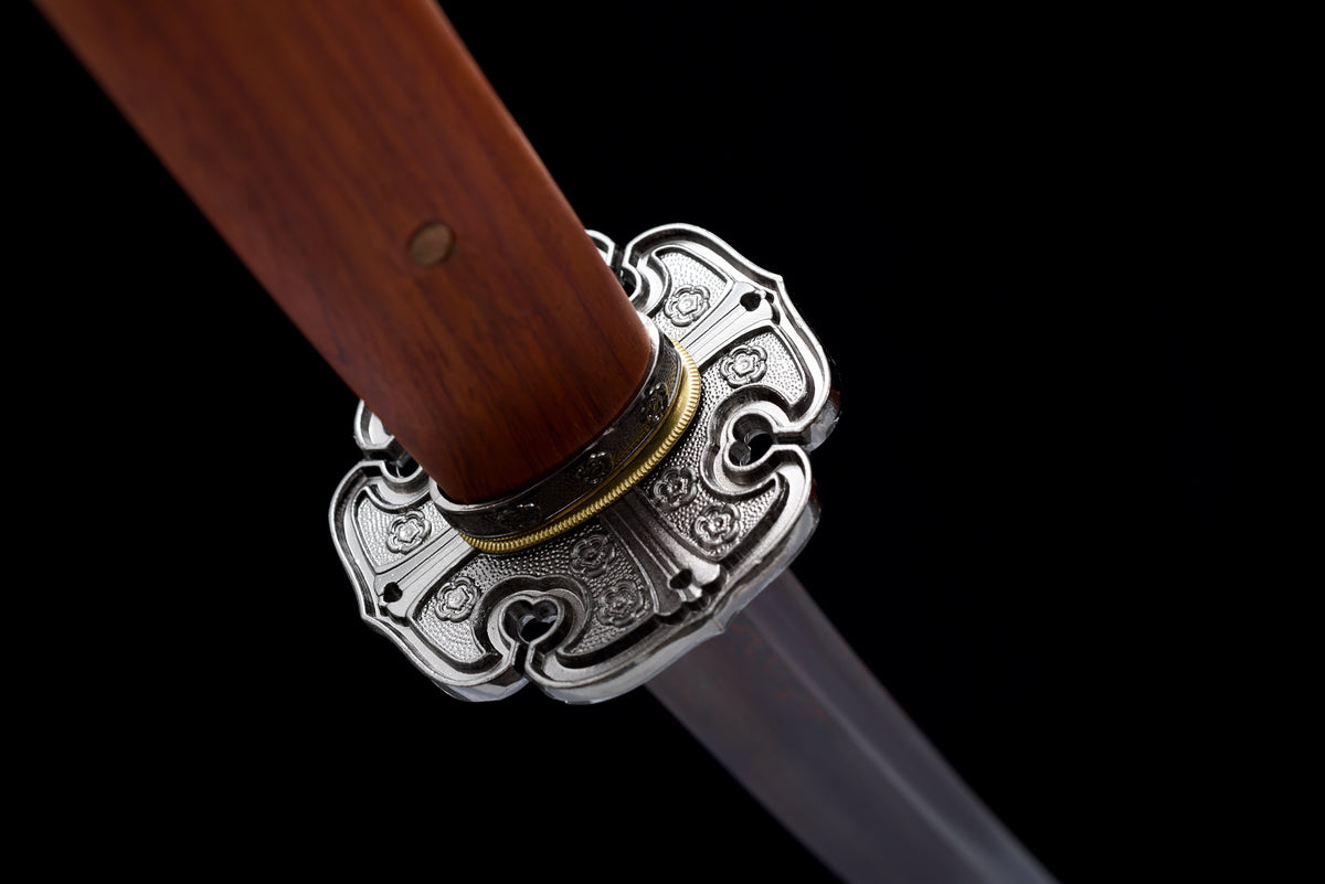 Handgefertigte TACHI-SCHWERTER mit durchgehender Klinge aus Damaststahl, 31 Zoll, echtes Katana-Schwert