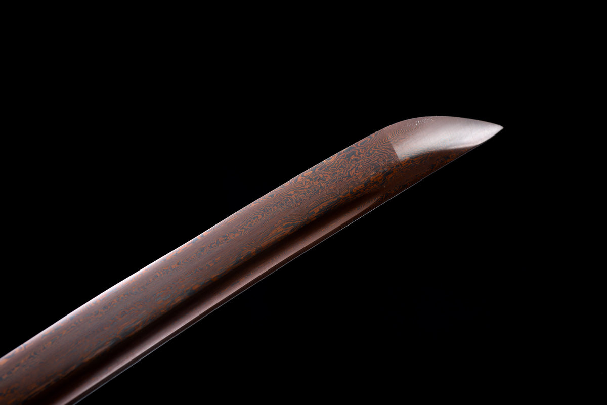 Handgefertigte TACHI-SCHWERTER mit durchgehender Klinge aus Damaststahl, 31 Zoll, echtes Katana-Schwert