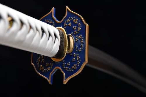 Handgefertigte Anime-Fanartikel, 51-Zoll-Langschwert aus gehärtetem T10-Stahl mit Kreuzschliff, graues Wildschwert-Samuraischwert – Devil May Cry Five Enma-Schwert (Yamato)