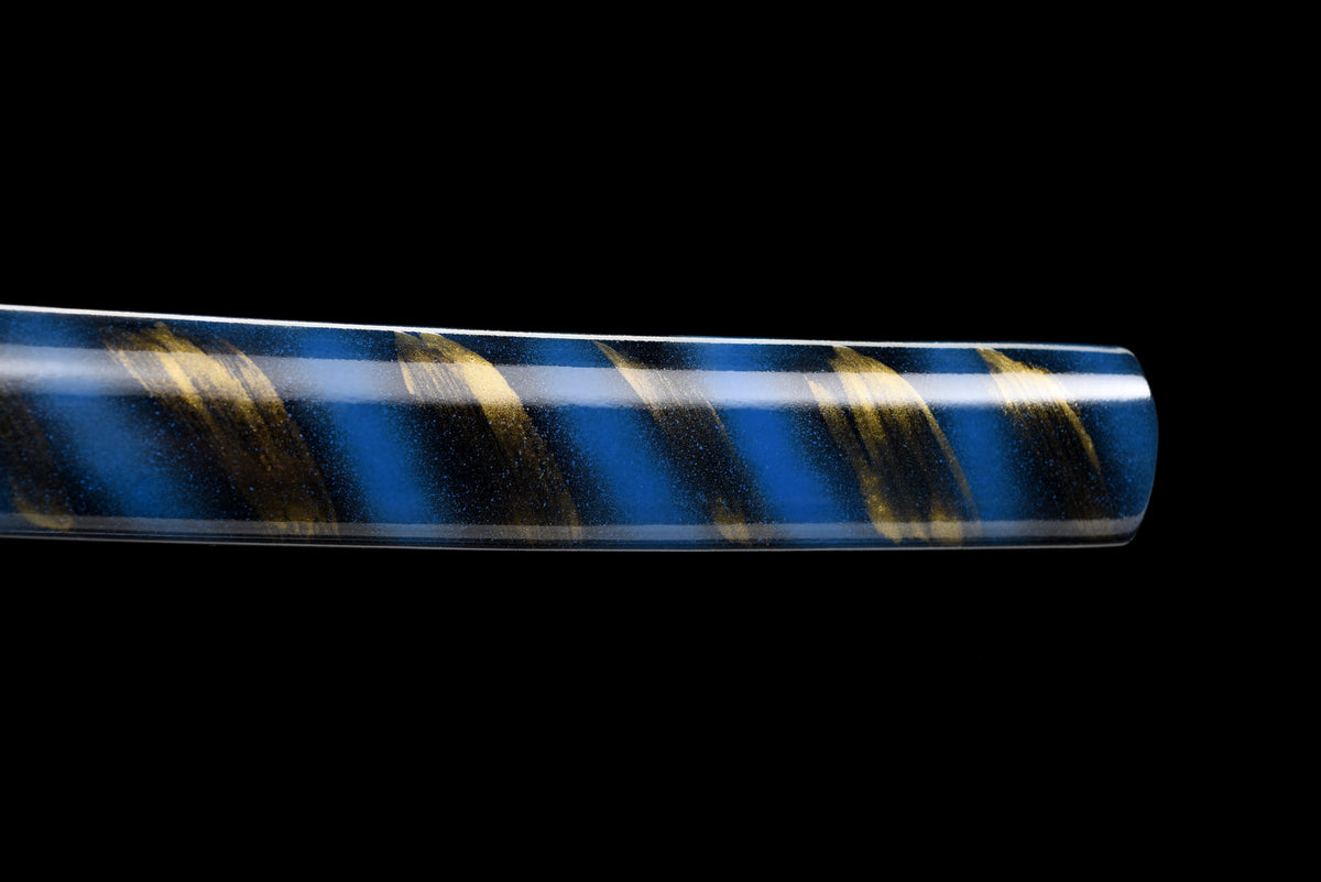 Handmade full tang Katana 1095 High-carbon steel blue Blade ,Real katana sowrd
