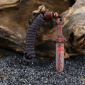 Product Title: Natural Jujube Wood Hand-Carved Miniature Sword | Taoist Cultural Home Decor | Wooden Craft Ornament