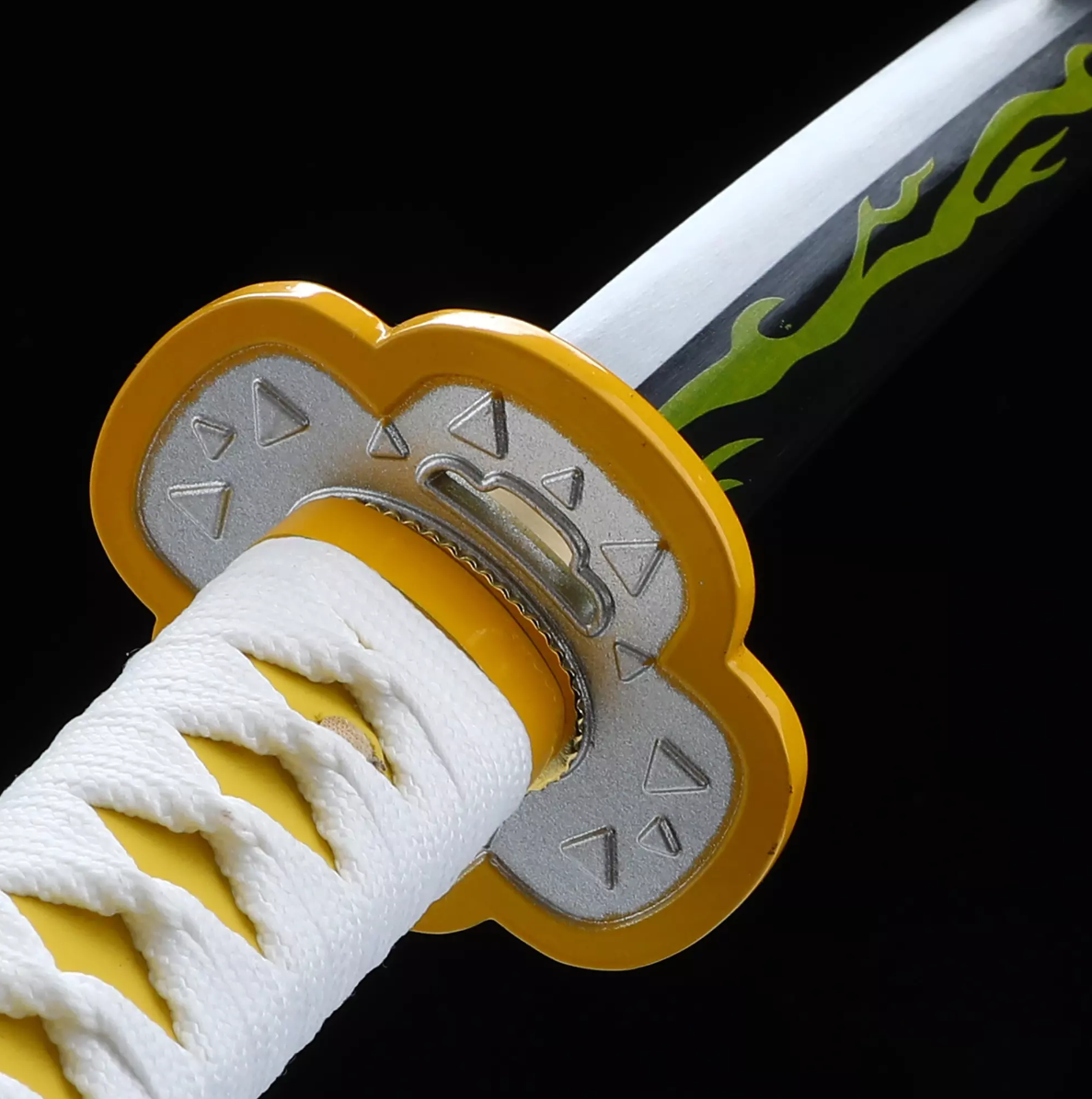 Zenitsu Agatsumas Schwert, Demon Slayer Schwert, Kimetsu no Yaiba Schwert - Nichirin-Schwert, Cosplay-Katana-Anime-Schwert