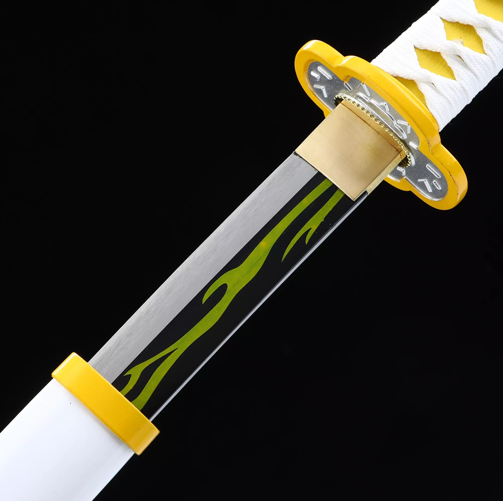 Zenitsu Agatsumas Schwert, Demon Slayer Schwert, Kimetsu no Yaiba Schwert - Nichirin-Schwert, Cosplay-Katana-Anime-Schwert