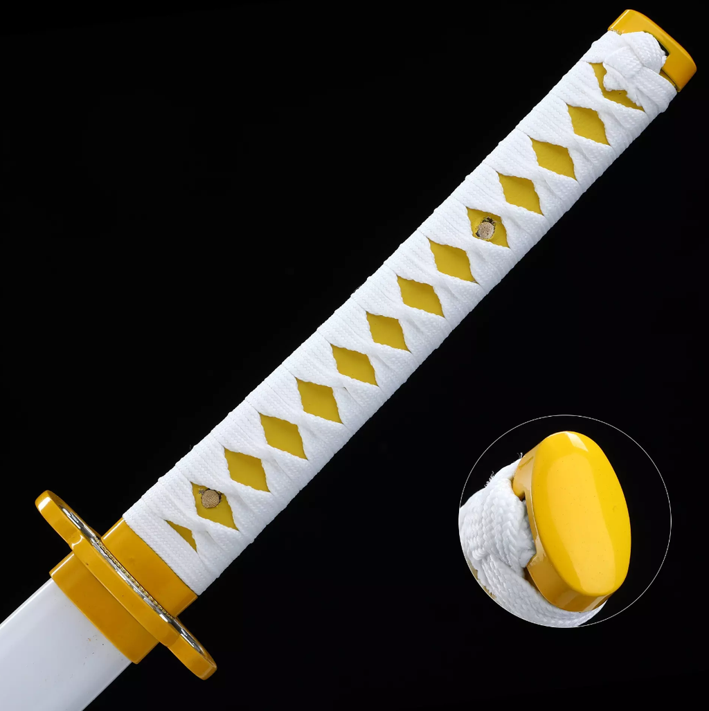 Zenitsu Agatsumas Schwert, Demon Slayer Schwert, Kimetsu no Yaiba Schwert - Nichirin-Schwert, Cosplay-Katana-Anime-Schwert