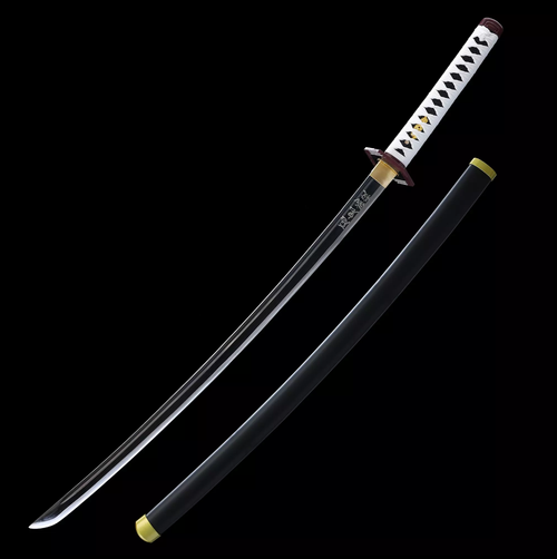 Giyu Tomiokas Schwert, Demon Slayer Schwert, Kimetsu no Yaiba Schwert - Nichirin-Schwert, Cosplay-Katana - Anime-Schwert