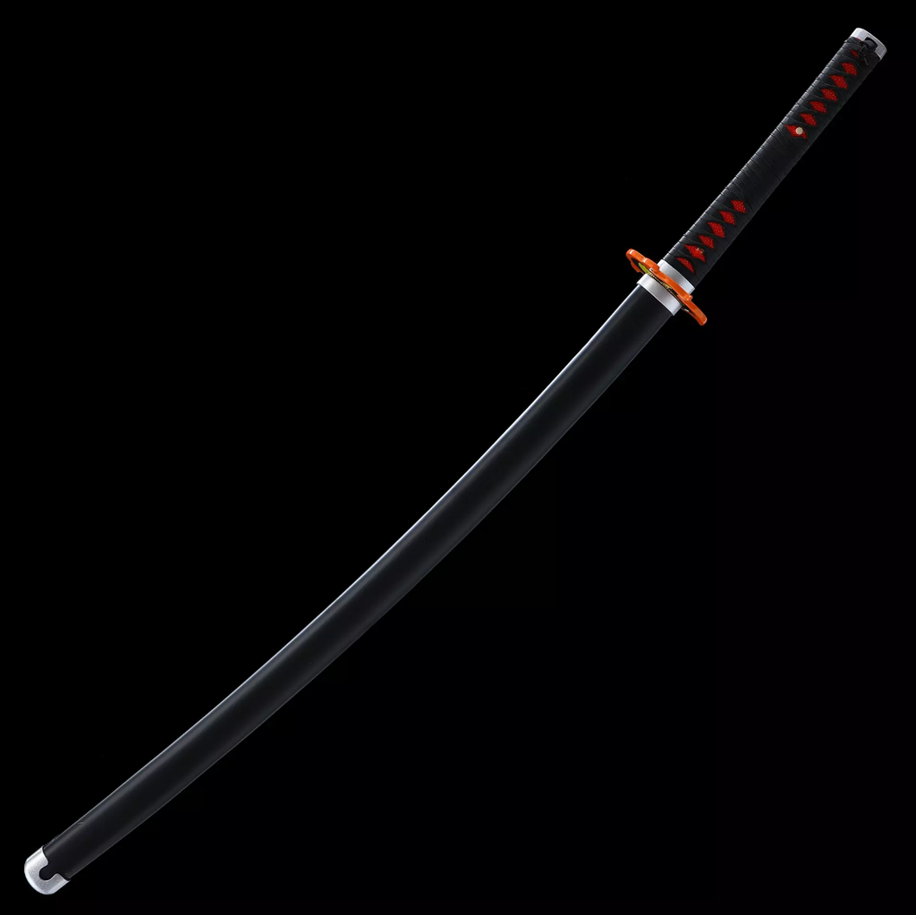 Tanjiro Kagura Schwert, Demon Slayer Schwert, Kimetsu No Yaiba Schwert - Nichirin Schwert, Cosplay Katana-Anime Schwert