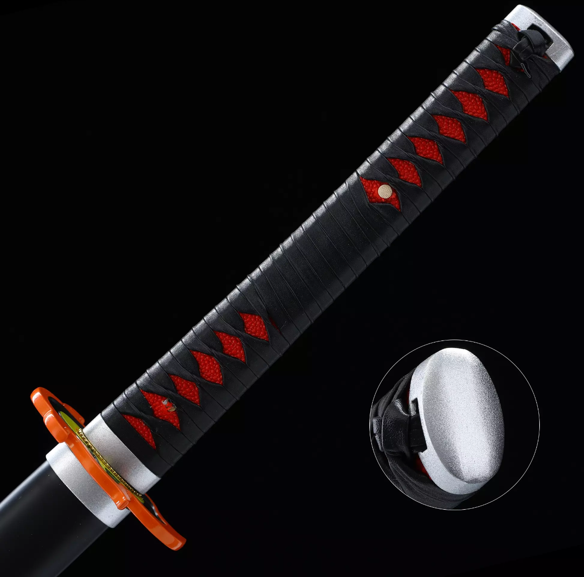 Tanjiro Kagura Schwert, Demon Slayer Schwert, Kimetsu No Yaiba Schwert - Nichirin Schwert, Cosplay Katana-Anime Schwert