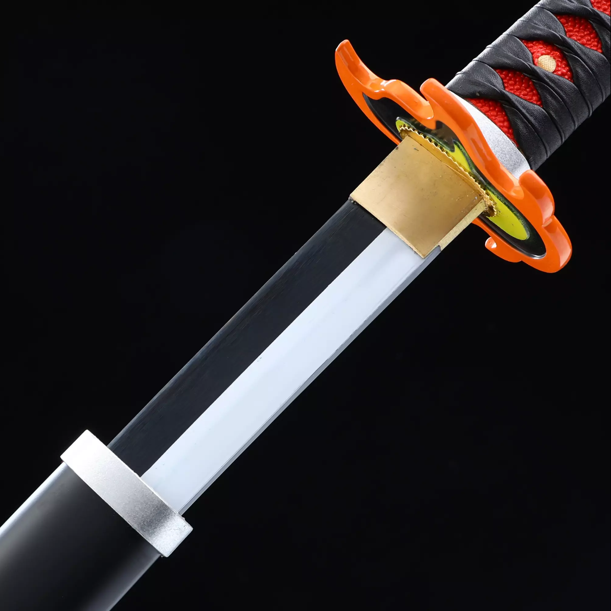 Tanjiro Kagura Schwert, Demon Slayer Schwert, Kimetsu No Yaiba Schwert - Nichirin Schwert, Cosplay Katana-Anime Schwert