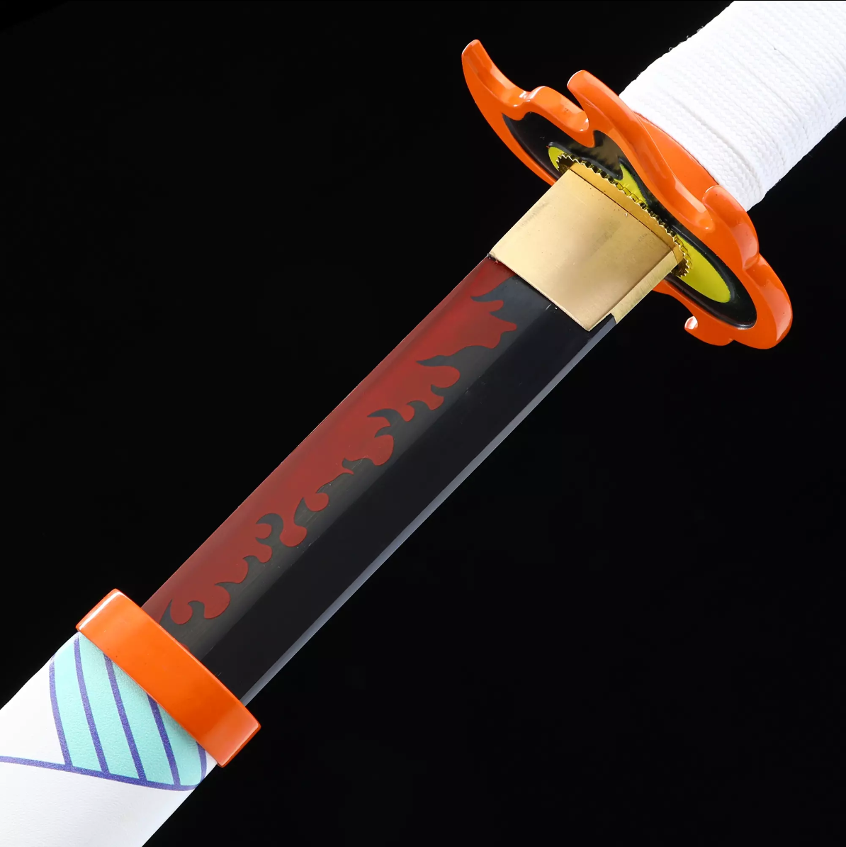 Kyojuro Rengokus Schwert, Demon Slayer Schwert, Kimetsu No Yaiba Schwert - Nichirin-Schwert, Cosplay-Katana-Anime-Schwert