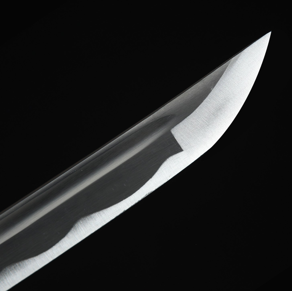 One Piece Roronoa Zoro Wado Ichimonji echte Katana Samurai-Schwert-Replik mit weißer Scheide, Cosplay Katana-Anime-Schwert
