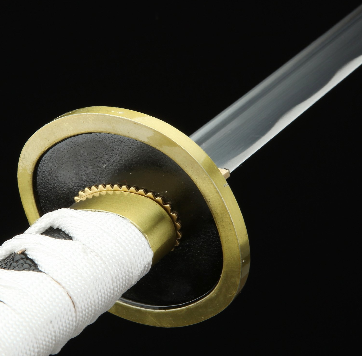 One Piece Roronoa Zoro Wado Ichimonji echte Katana Samurai-Schwert-Replik mit weißer Scheide, Cosplay Katana-Anime-Schwert