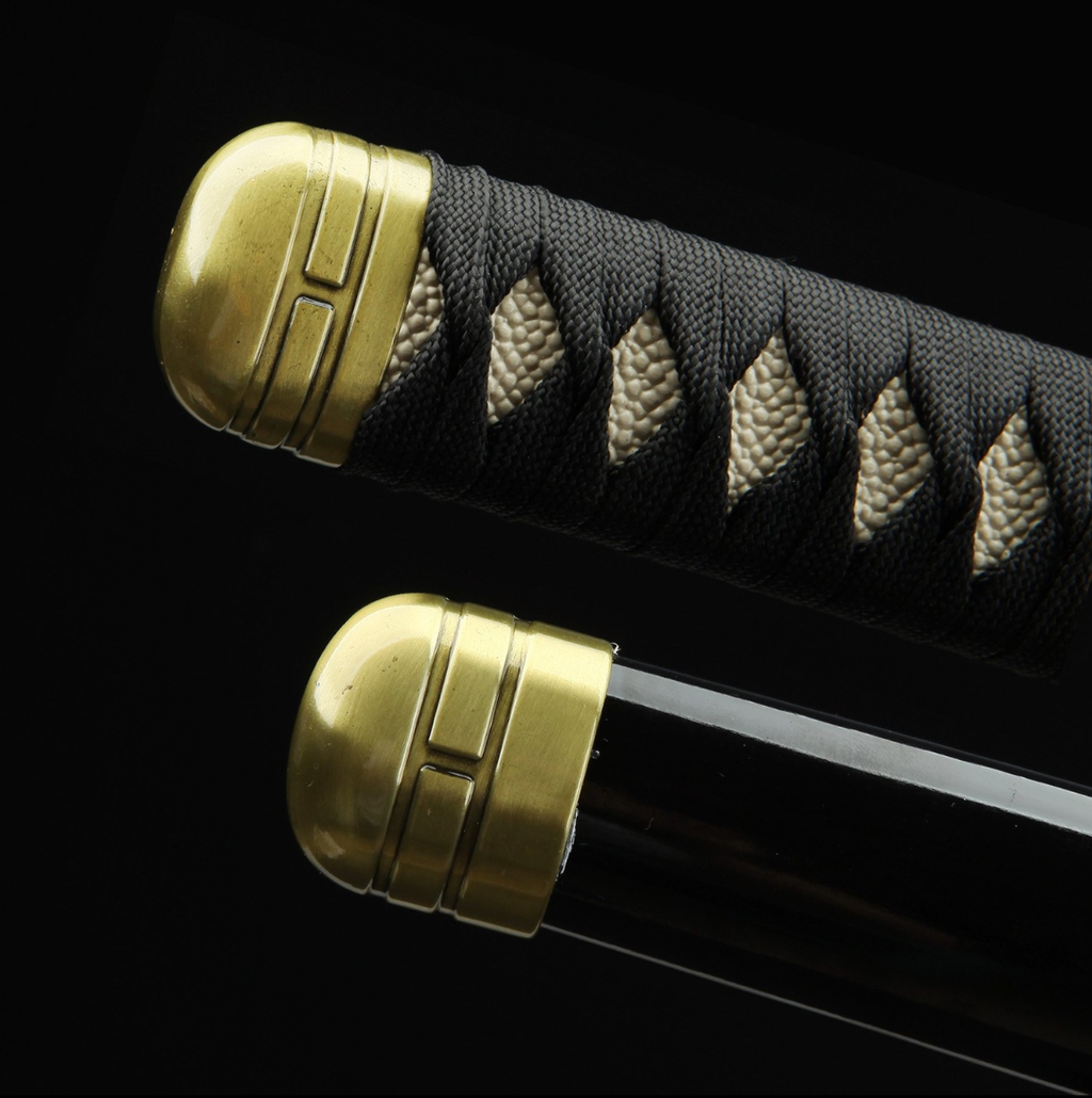 One Piece Roronoa Zoro Shusui Katana Samurai-Schwert-Nachbildung mit schwarzer Scheide, Cosplay-Katana-Anime-Schwert